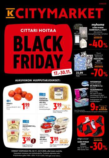 K-citymarket tarjoukset  - 17.11.2025 - 30.11.2025.