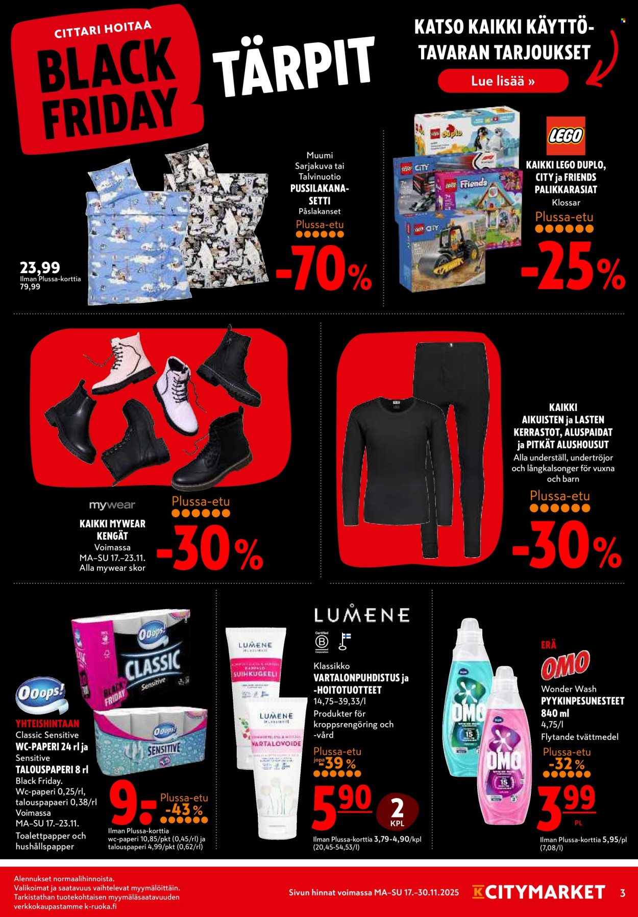K-citymarket tarjoukset - 17.11.2025 - 30.11.2025. Sivu 3