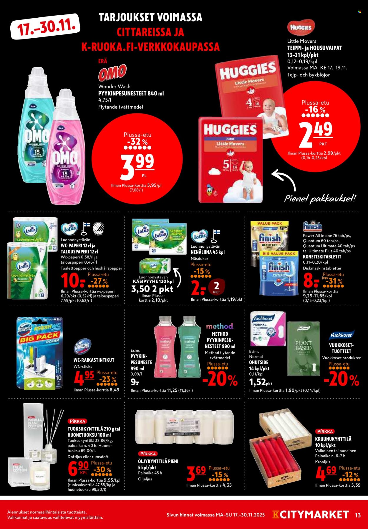 K-citymarket tarjoukset - 17.11.2025 - 30.11.2025. Sivu 13