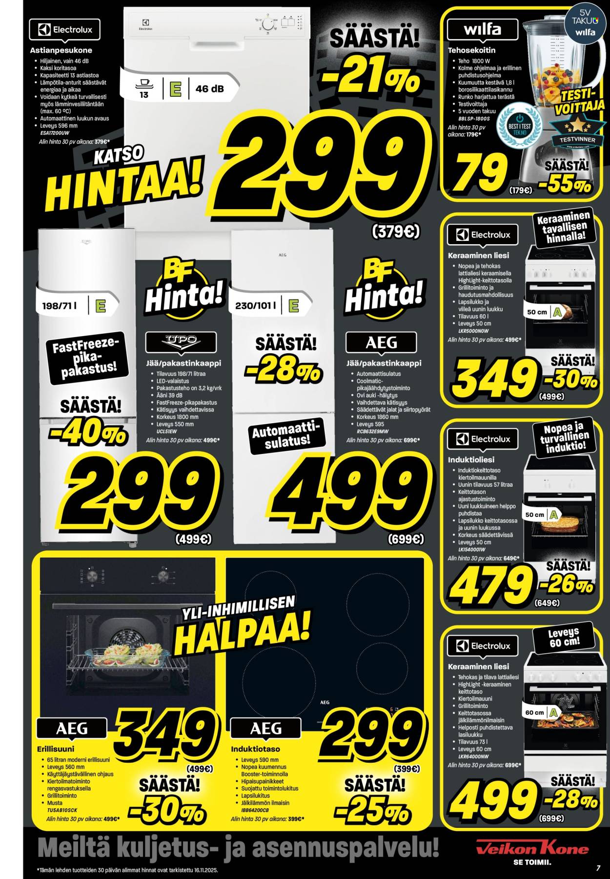 Veikon Kone tarjoukset - 17.11.2025 - 23.11.2025. Sivu 7
