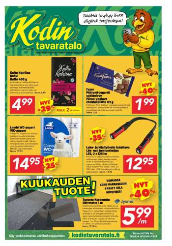 Kodintavaratalo tarjoukset  - 17.11.2025 - 30.11.2025.