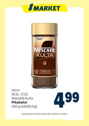 S-market tarjoukset  - 19.11.2025 - 02.12.2025.