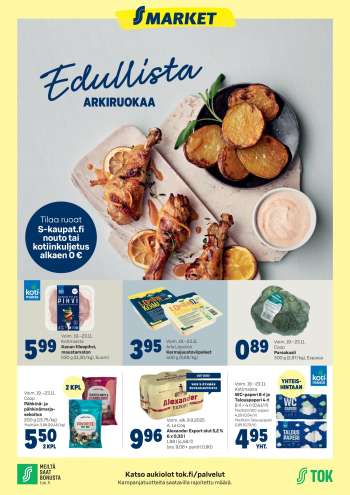 S-market tarjoukset  - 19.11.2025 - 23.11.2025.
