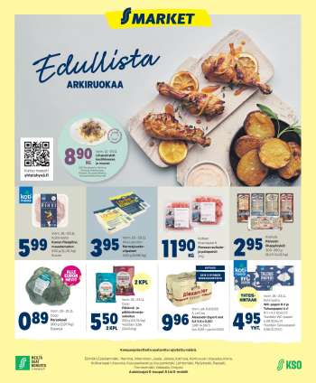 S-market tarjoukset  - 19.11.2025 - 23.11.2025.