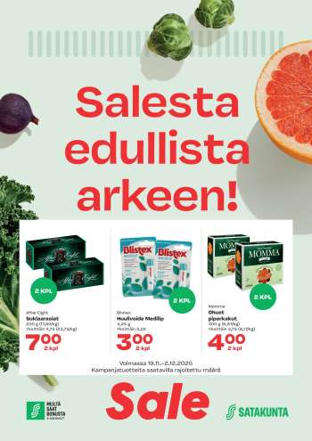 Sale tarjoukset  - 19.11.2025 - 02.12.2025.
