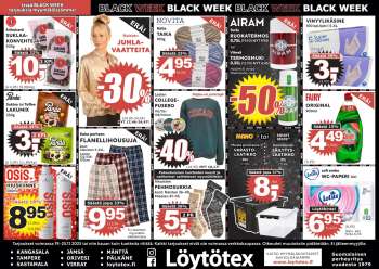 Löytötex tarjoukset  - 19.11.2025 - 25.11.2025.