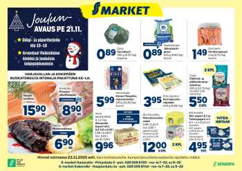 S-market tarjoukset  - 19.11.2025 - 23.11.2025.