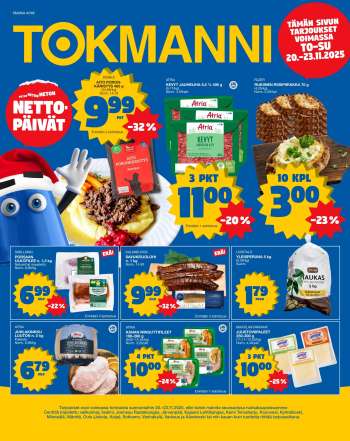 Tokmanni tarjoukset  - 20.11.2025 - 23.11.2025.