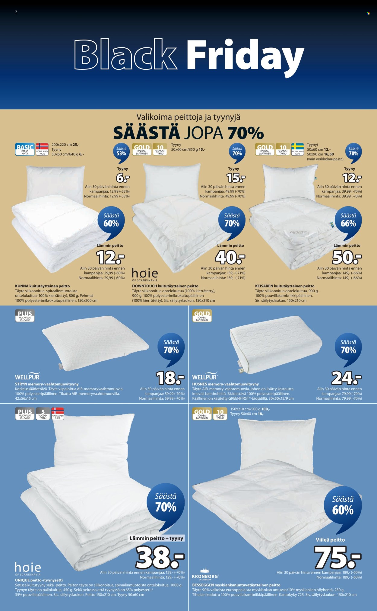 JYSK tarjoukset - 20.11.2025 - 30.11.2025. Sivu 2