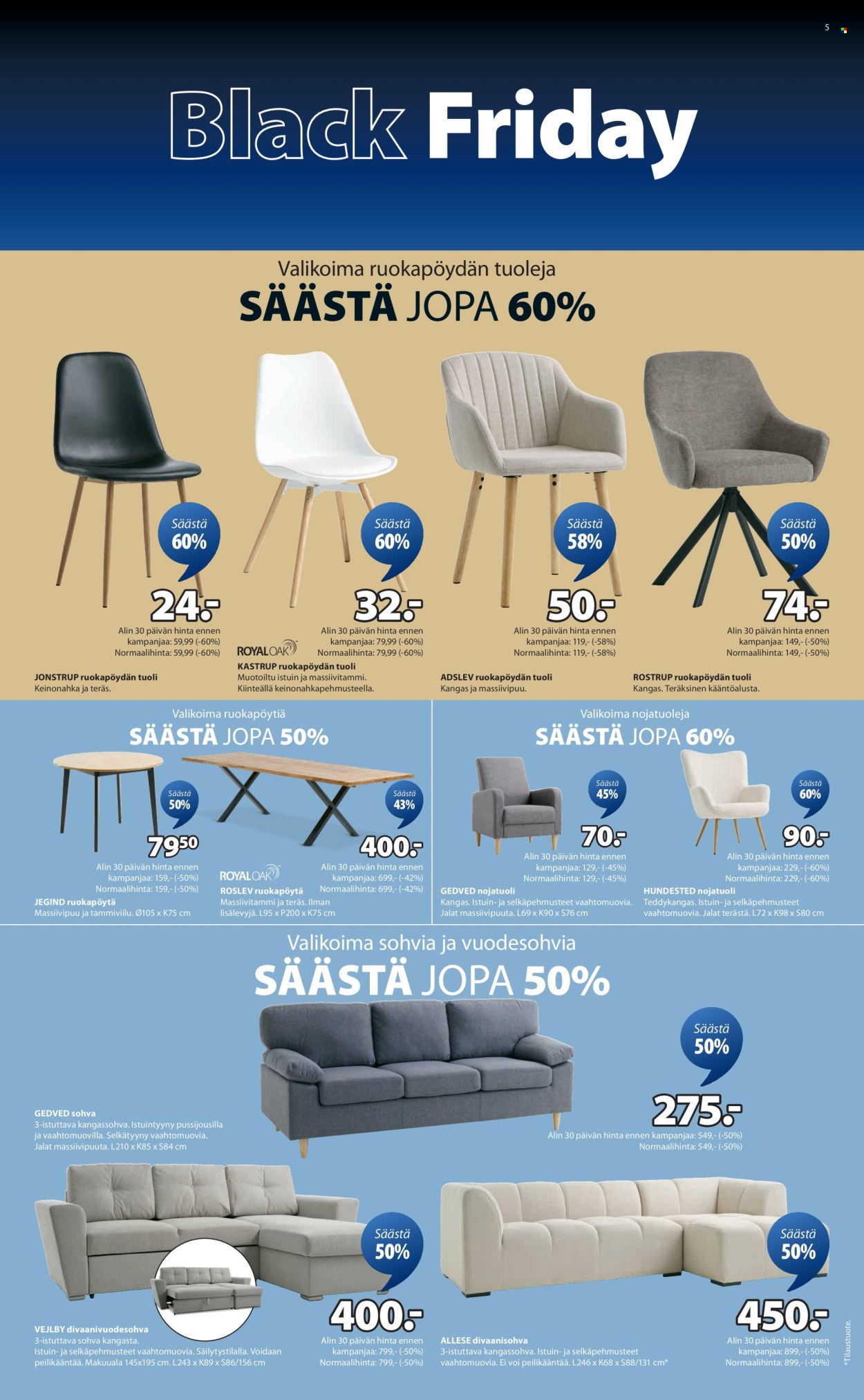 JYSK tarjoukset - 20.11.2025 - 30.11.2025. Sivu 5