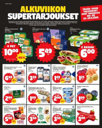 Tokmanni tarjoukset  - 24.11.2025 - 26.11.2025.