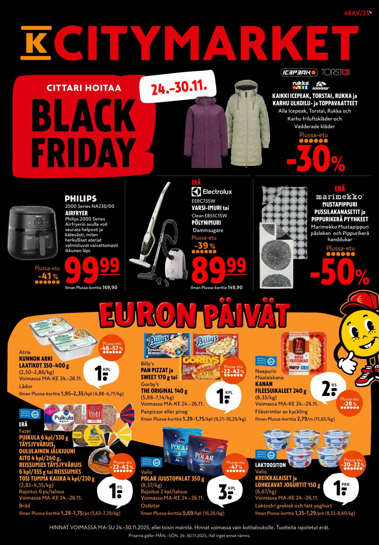 K-citymarket tarjoukset - 24.11.2025 - 30.11.2025. Sivu 1