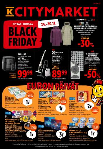 K-citymarket tarjoukset  - 24.11.2025 - 30.11.2025.