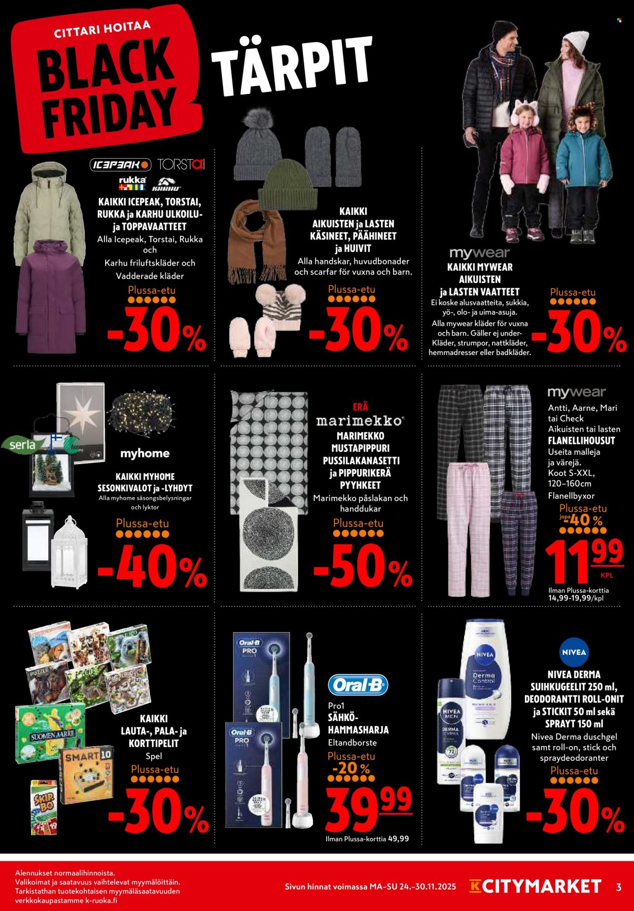 K-citymarket tarjoukset - 24.11.2025 - 30.11.2025. Sivu 3