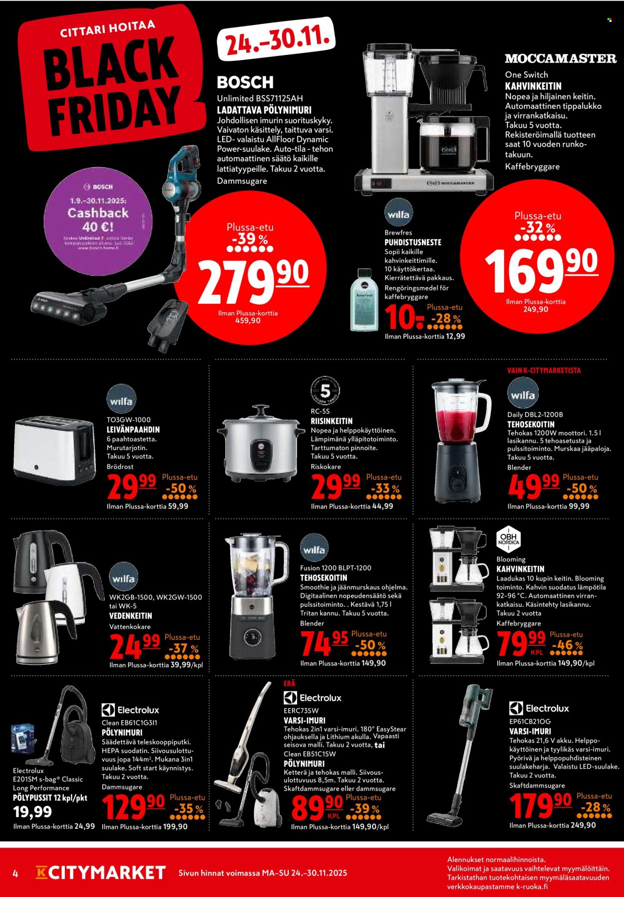 K-citymarket tarjoukset - 24.11.2025 - 30.11.2025. Sivu 4