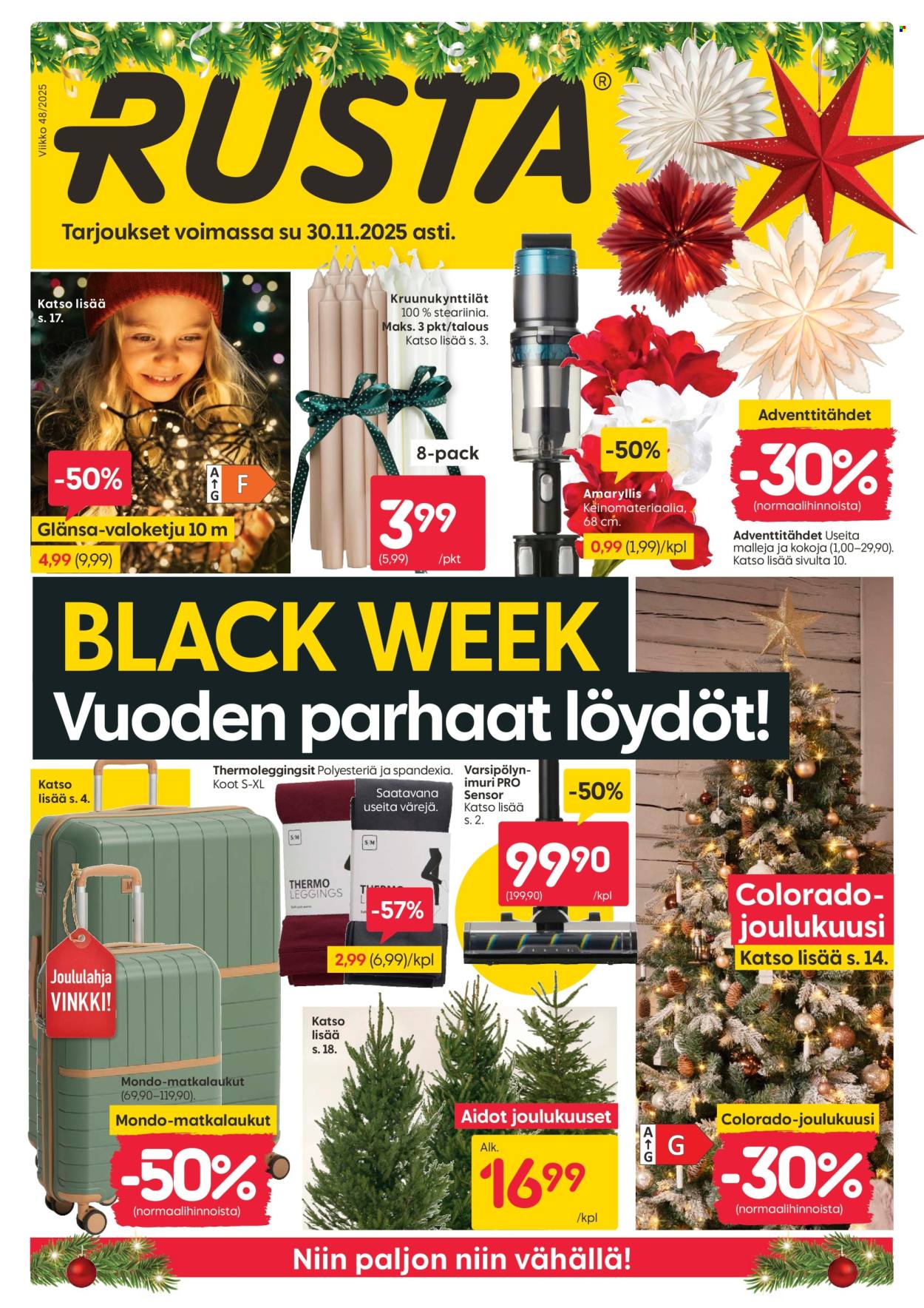 Rusta tarjoukset - 24.11.2025 - 30.11.2025. Sivu 1