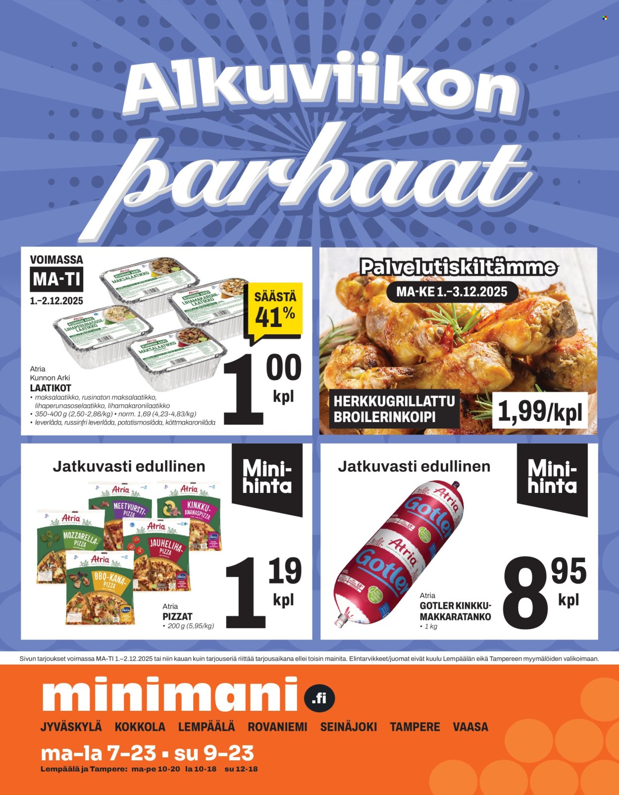 Minimani tarjoukset - 25.11.2025 - 30.11.2025. Sivu 16