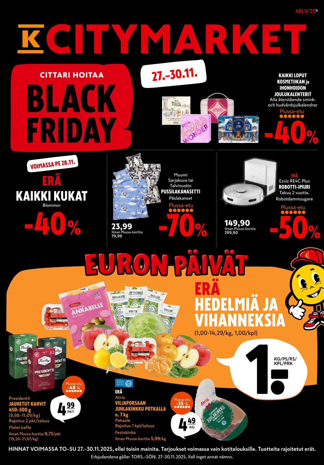 K-citymarket tarjoukset - 27.11.2025 - 30.11.2025. Sivu 1