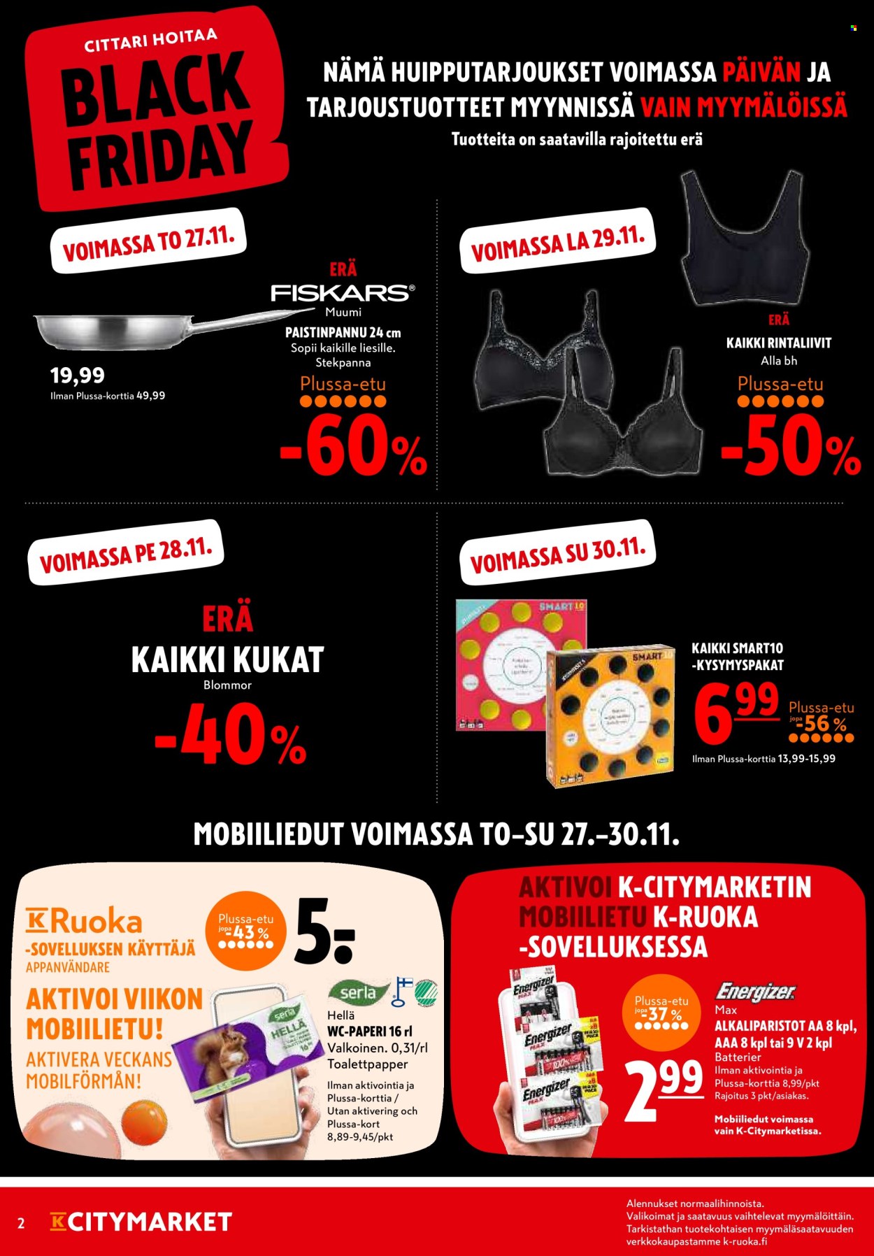 K-citymarket tarjoukset - 27.11.2025 - 30.11.2025. Sivu 2