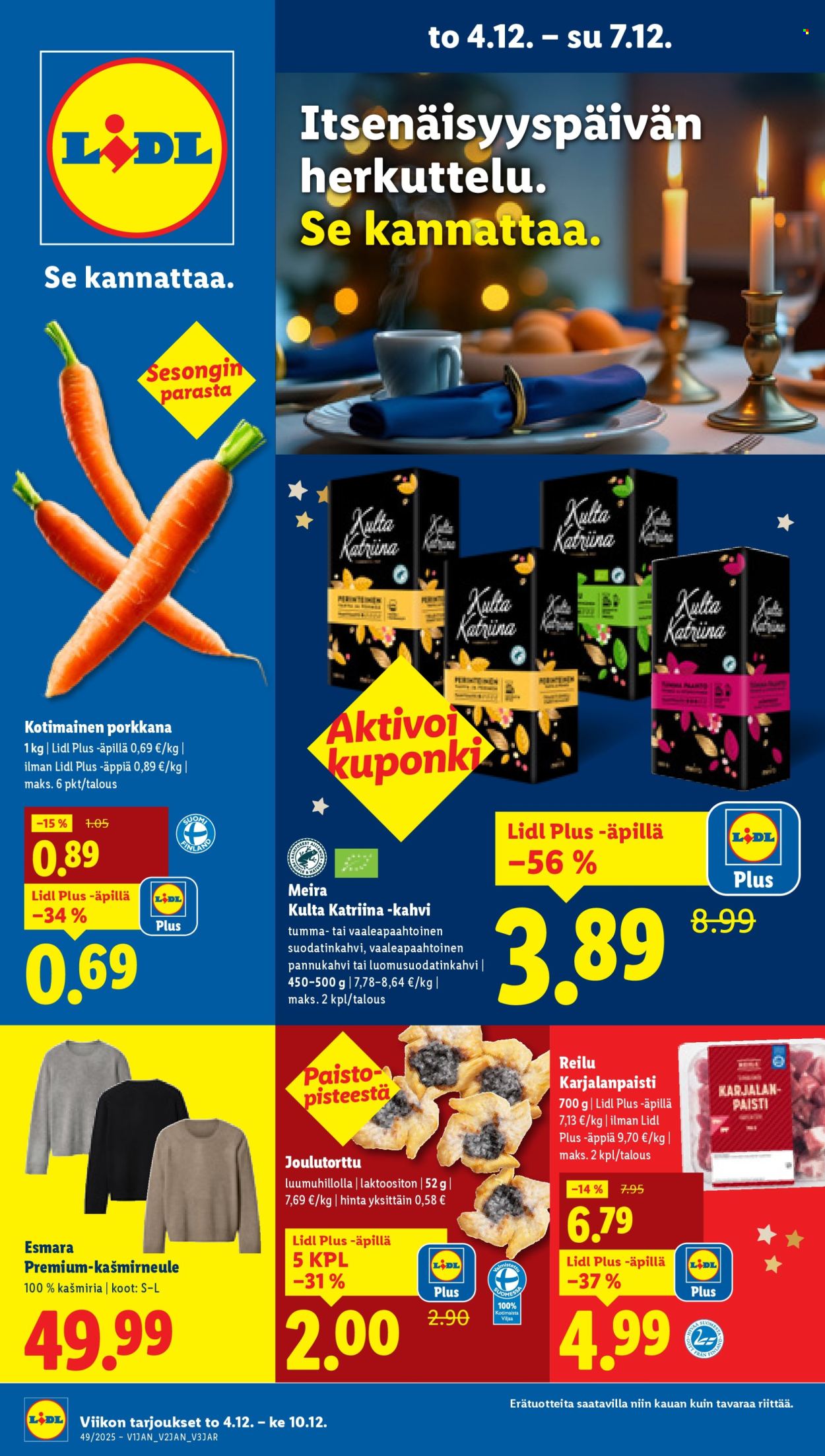 Lidl tarjoukset - 04.12.2025 - 10.12.2025. Sivu 1