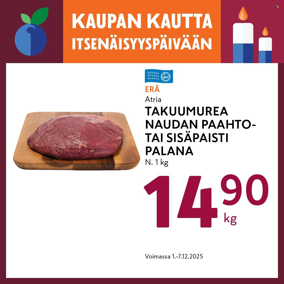 K-market tarjoukset - 01.12.2025 - 07.12.2025. Sivu 1