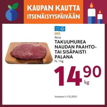K-market tarjoukset  - 01.12.2025 - 07.12.2025.
