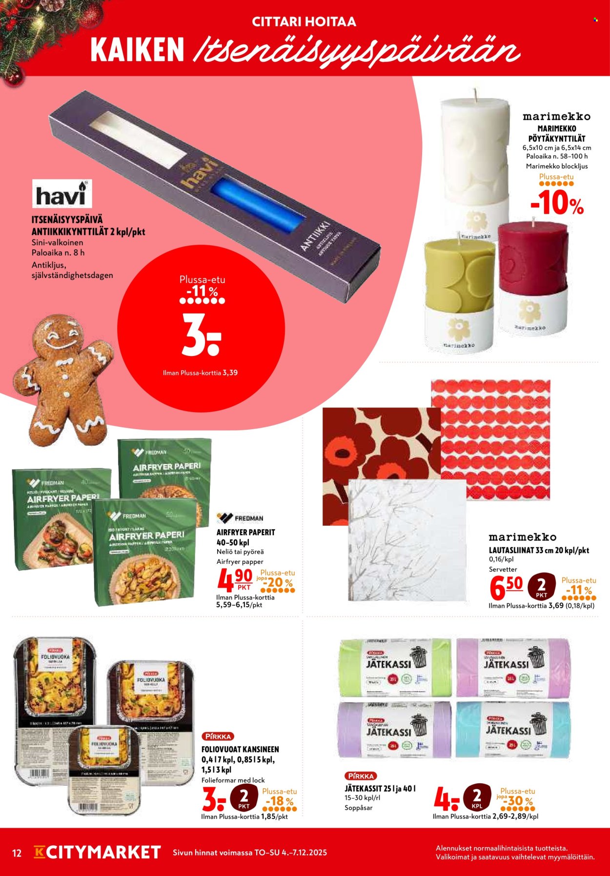 K-citymarket tarjoukset - 04.12.2025 - 07.12.2025. Sivu 12
