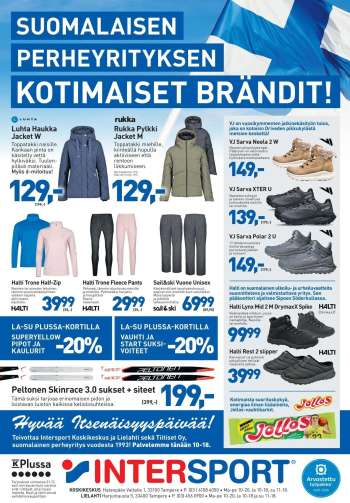 Intersport tarjoukset  - 06.12.2025 - 31.12.2025.
