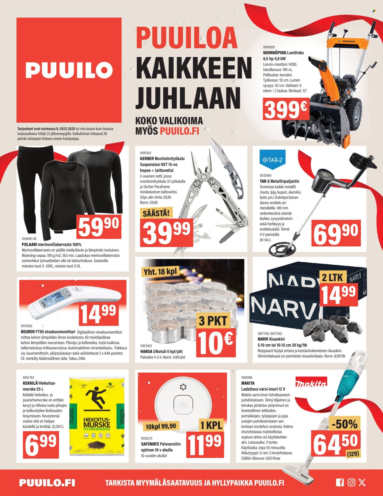 Puuilo tarjoukset - 08.12.2025 - 28.12.2025. Sivu 1