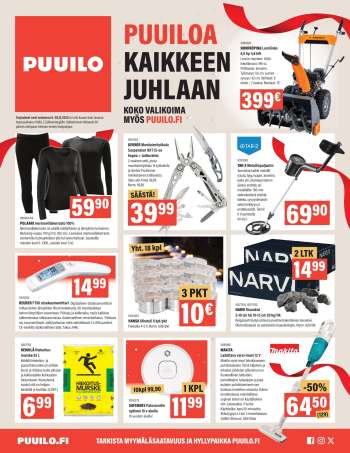 Puuilo tarjoukset  - 08.12.2025 - 28.12.2025.