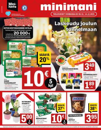 Minimani tarjoukset  - 10.12.2025 - 14.12.2025.