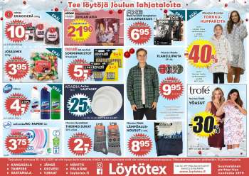 Löytötex tarjoukset  - 10.12.2025 - 16.12.2025.