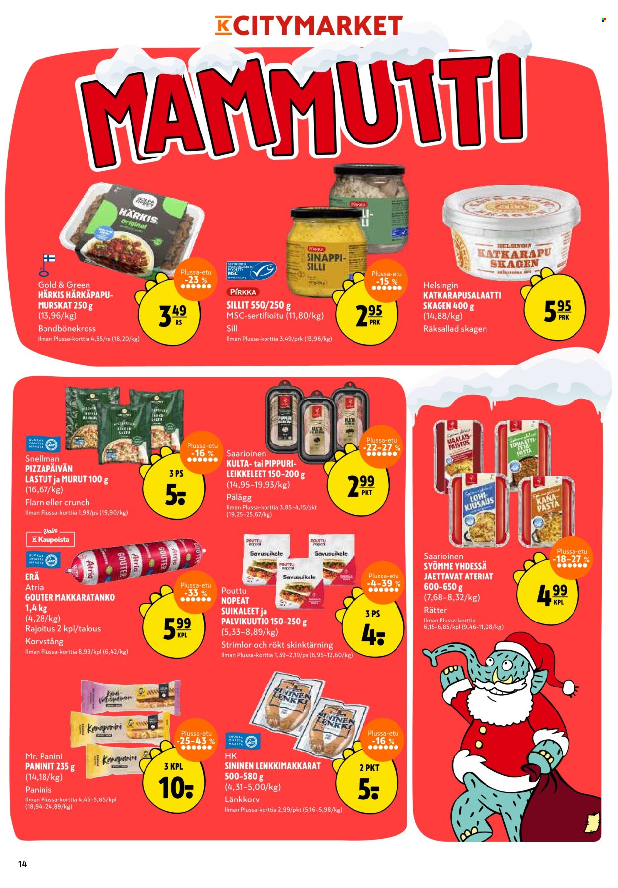 K-citymarket tarjoukset - 11.12.2025 - 14.12.2025. Sivu 14