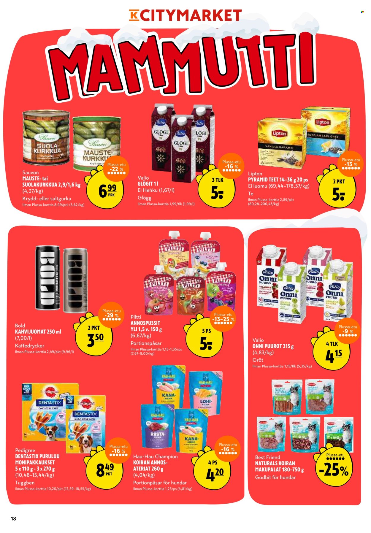 K-citymarket tarjoukset - 11.12.2025 - 14.12.2025. Sivu 18