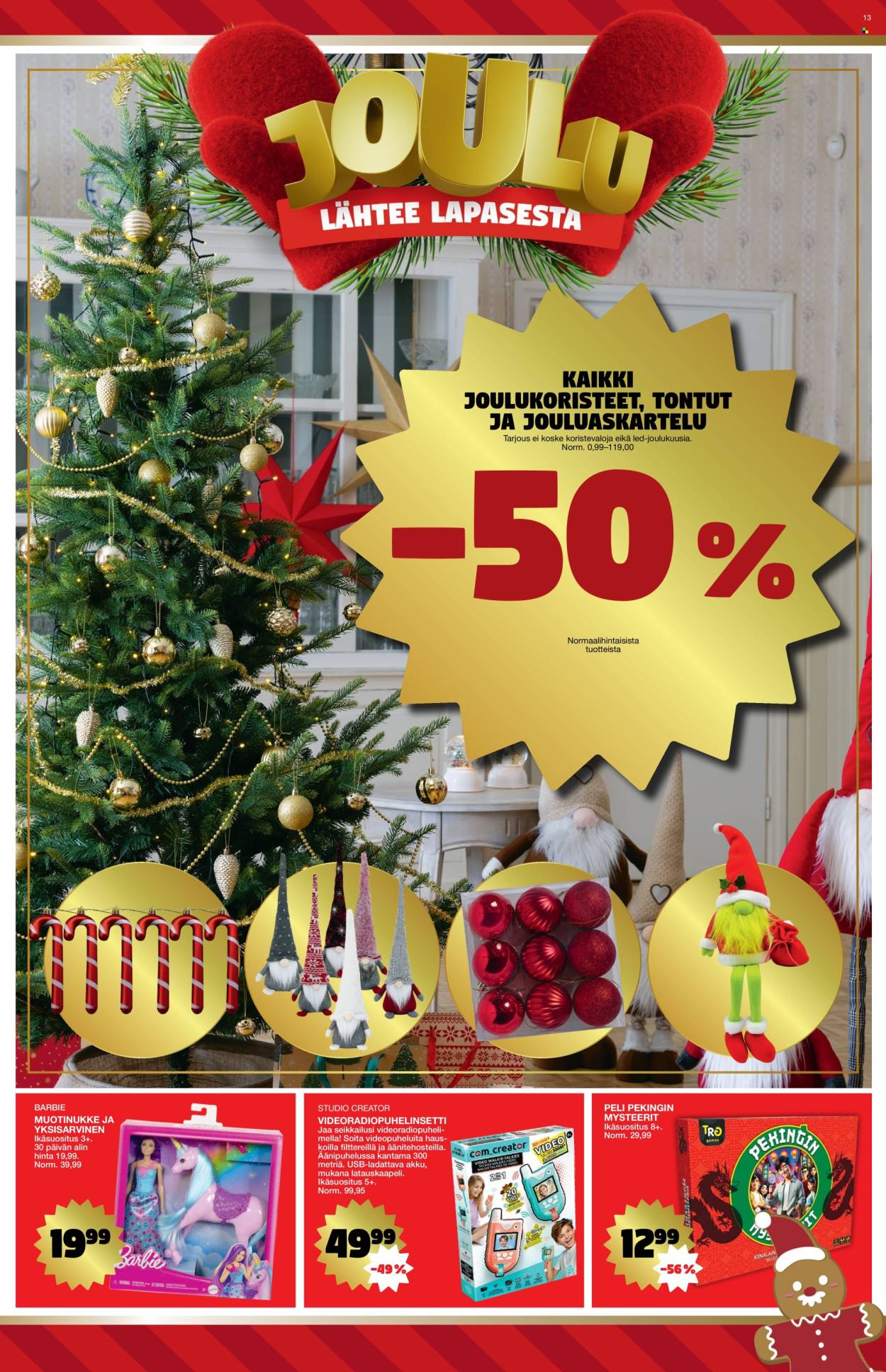 Tokmanni tarjoukset - 15.12.2025 - 24.12.2025. Sivu 13