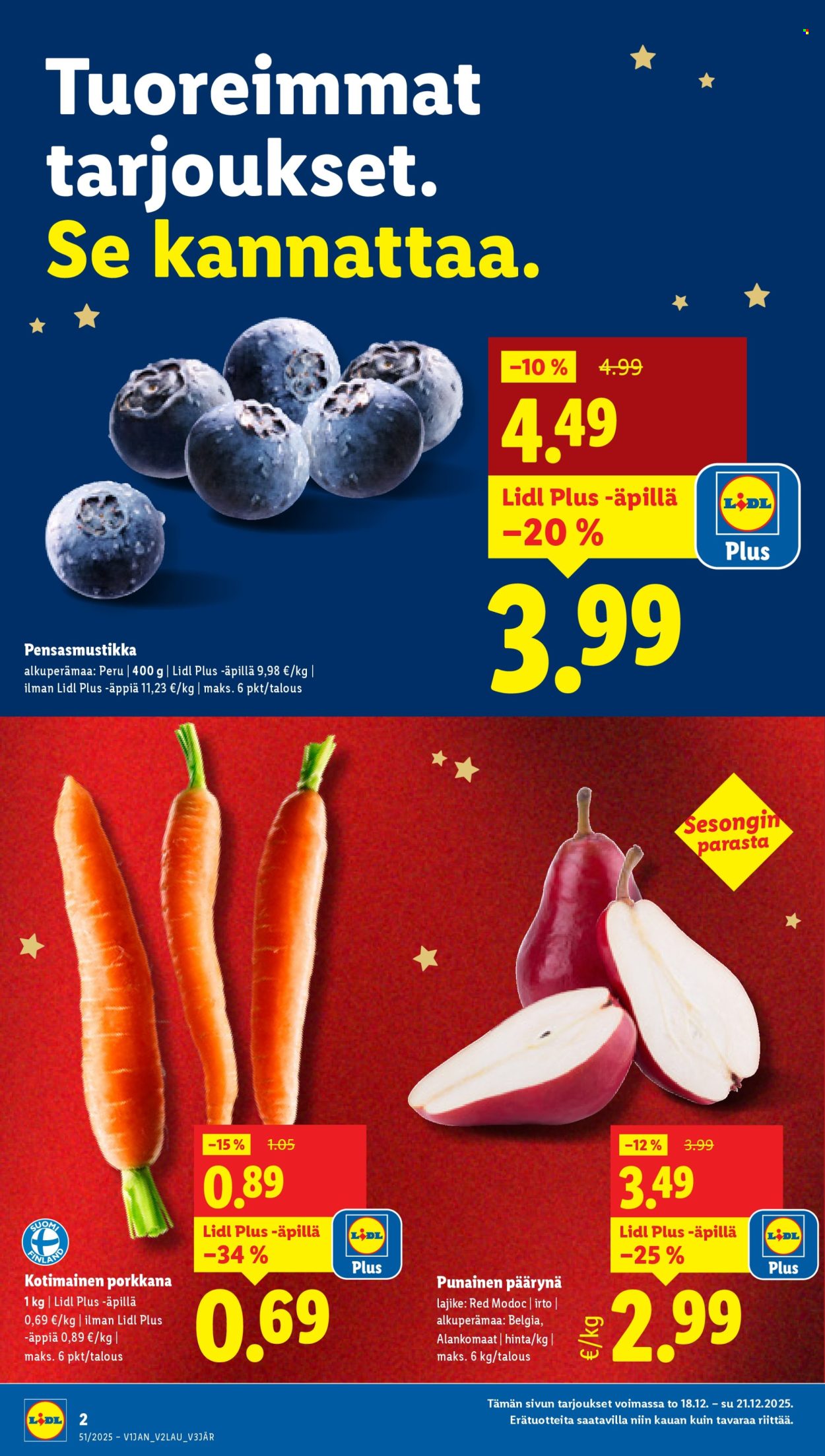Lidl tarjoukset - 18.12.2025 - 24.12.2025. Sivu 2