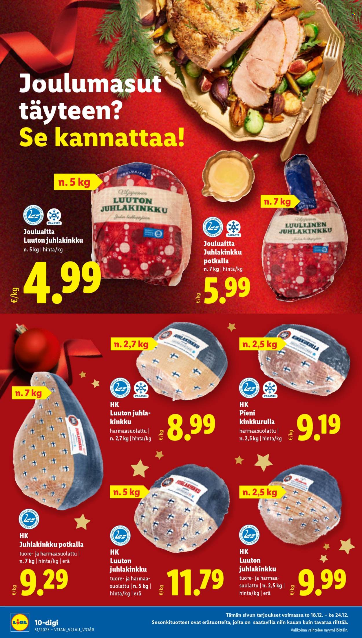 Lidl tarjoukset - 18.12.2025 - 24.12.2025. Sivu 10