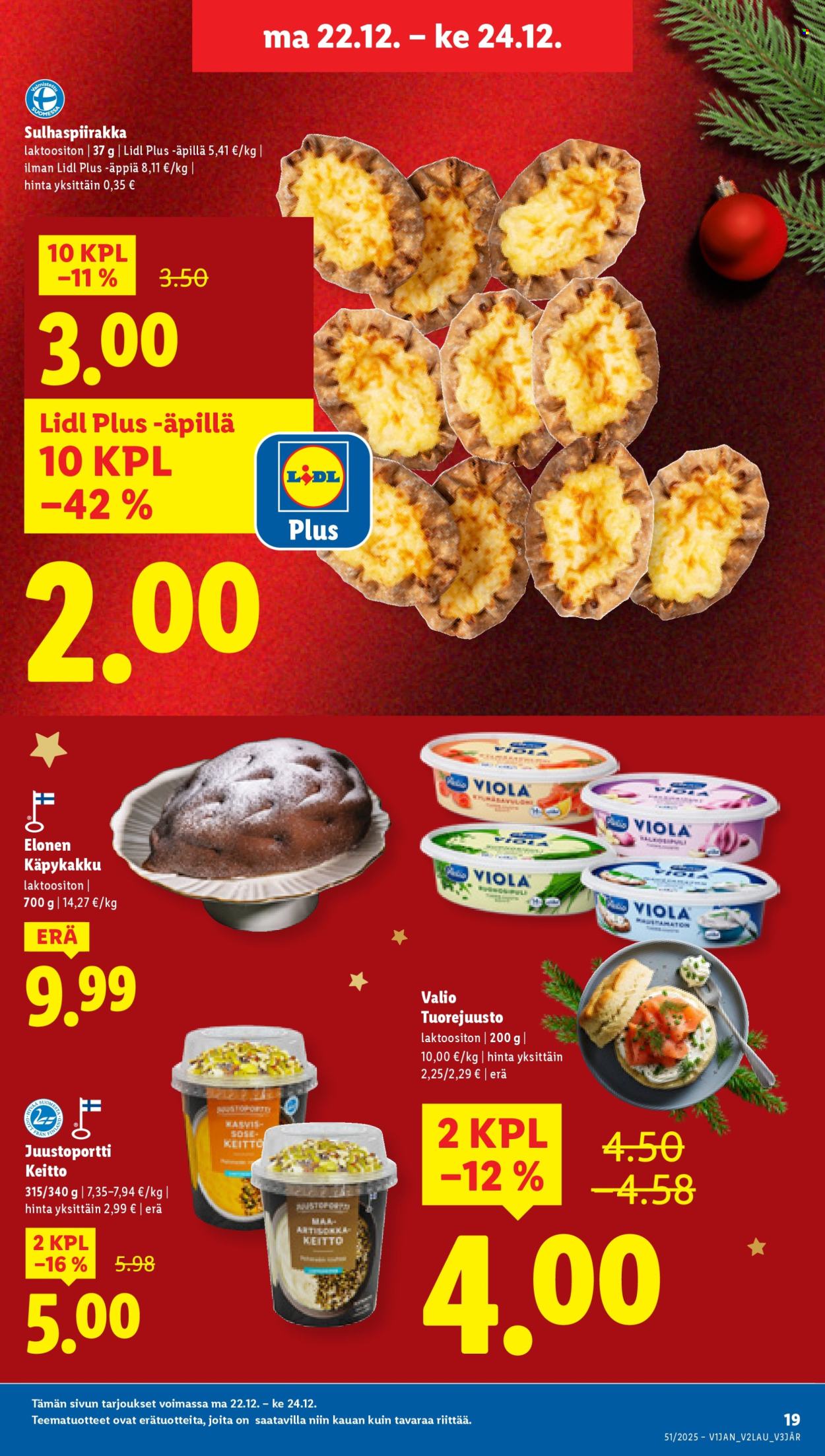 Lidl tarjoukset - 18.12.2025 - 24.12.2025. Sivu 25