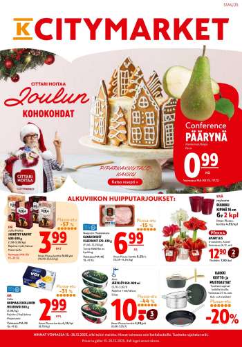 K-citymarket tarjoukset  - 15.12.2025 - 26.12.2025.