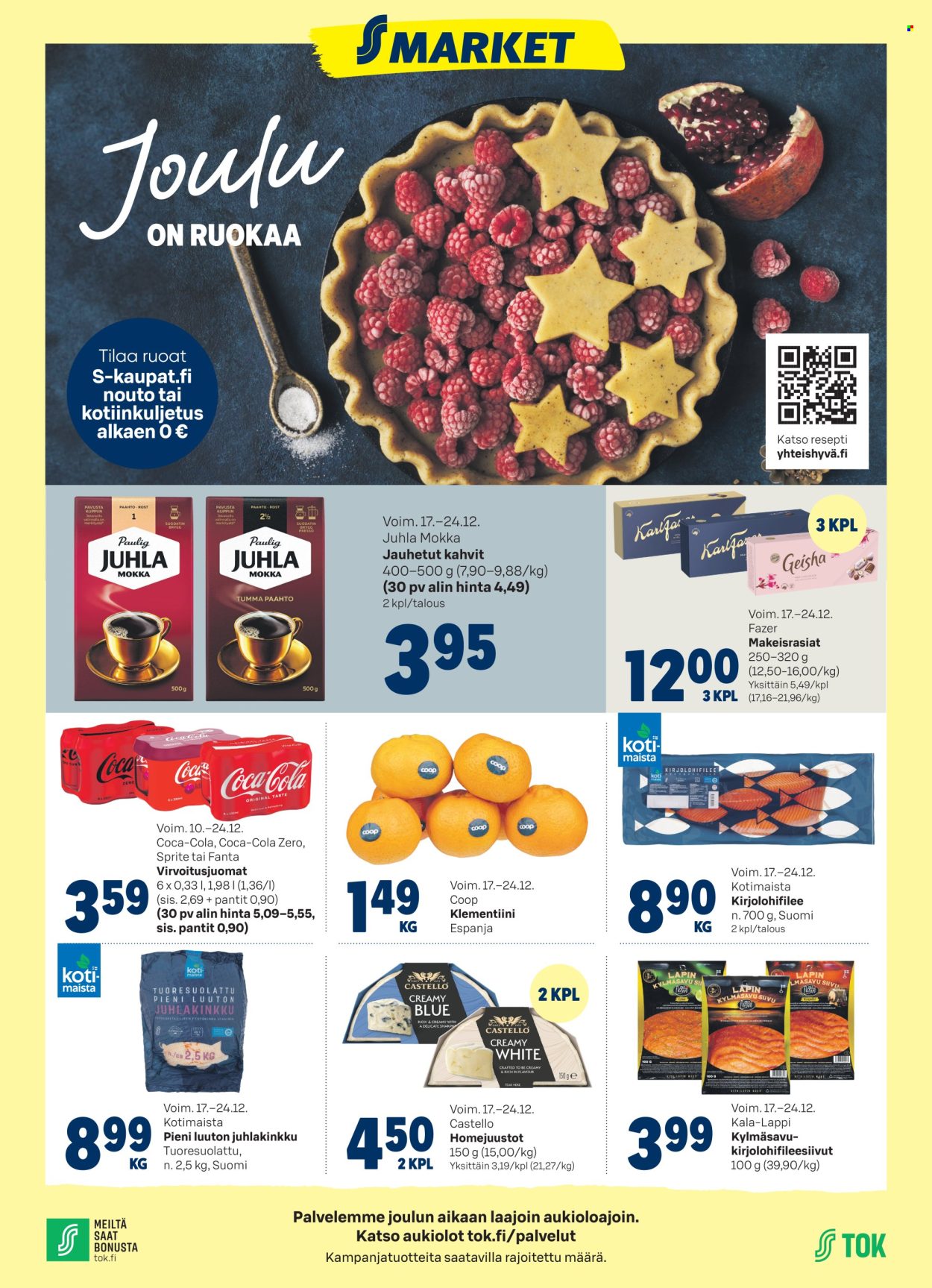 S-market tarjoukset - 17.12.2025 - 24.12.2025. Sivu 1
