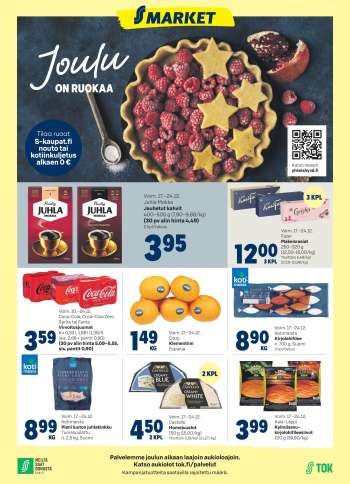 S-market tarjoukset  - 17.12.2025 - 24.12.2025.