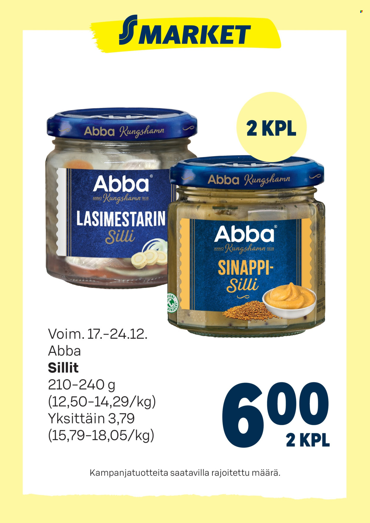 S-market tarjoukset - 17.12.2025 - 24.12.2025. Sivu 1