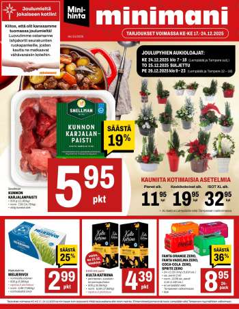 Minimani tarjoukset  - 17.12.2025 - 24.12.2025.