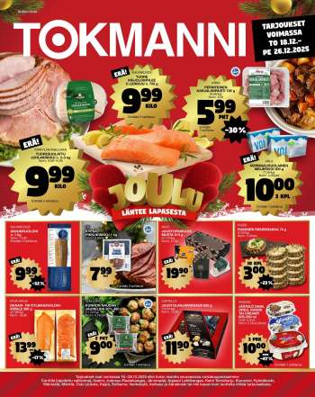 Tokmanni tarjoukset  - 18.12.2025 - 26.12.2025.