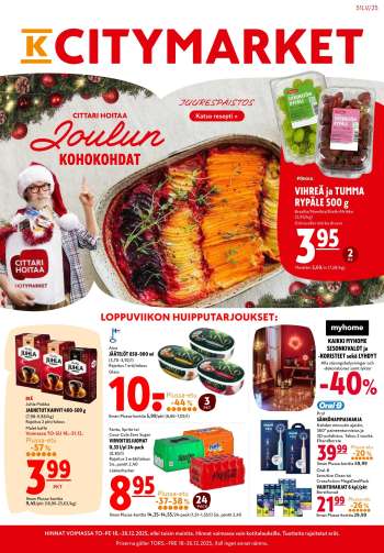 K-citymarket tarjoukset  - 18.12.2025 - 26.12.2025.