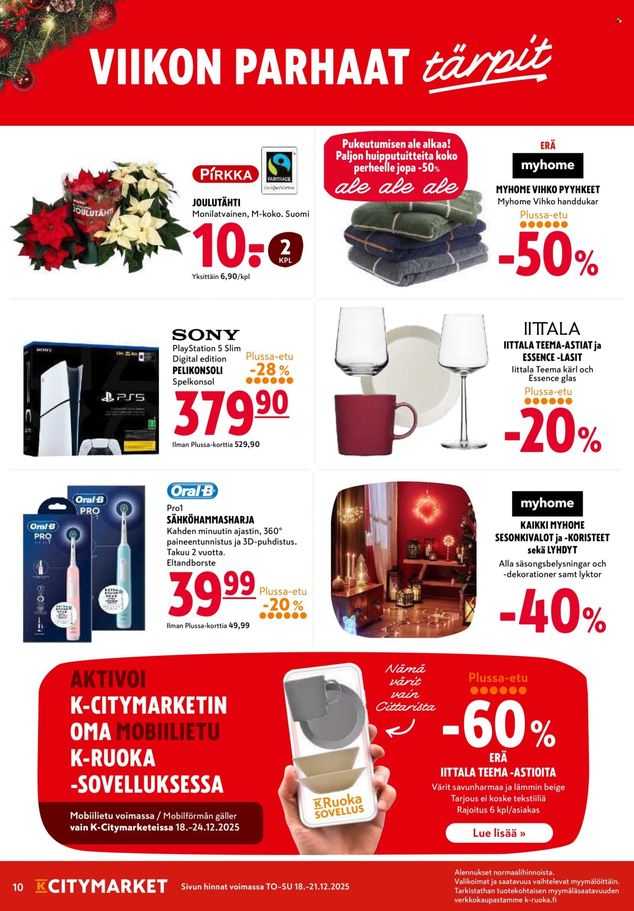 K-citymarket tarjoukset - 18.12.2025 - 26.12.2025. Sivu 10