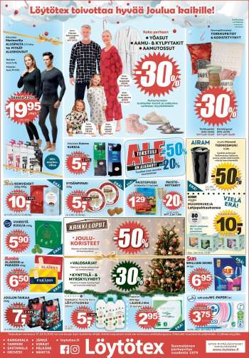 Löytötex tarjoukset  - 17.12.2025 - 23.12.2025.