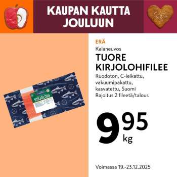 K-market tarjoukset  - 19.12.2025 - 23.12.2025.