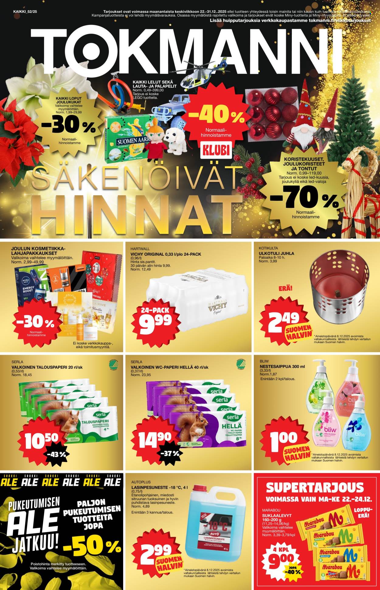 Tokmanni tarjoukset - 22.12.2025 - 31.12.2025. Sivu 1