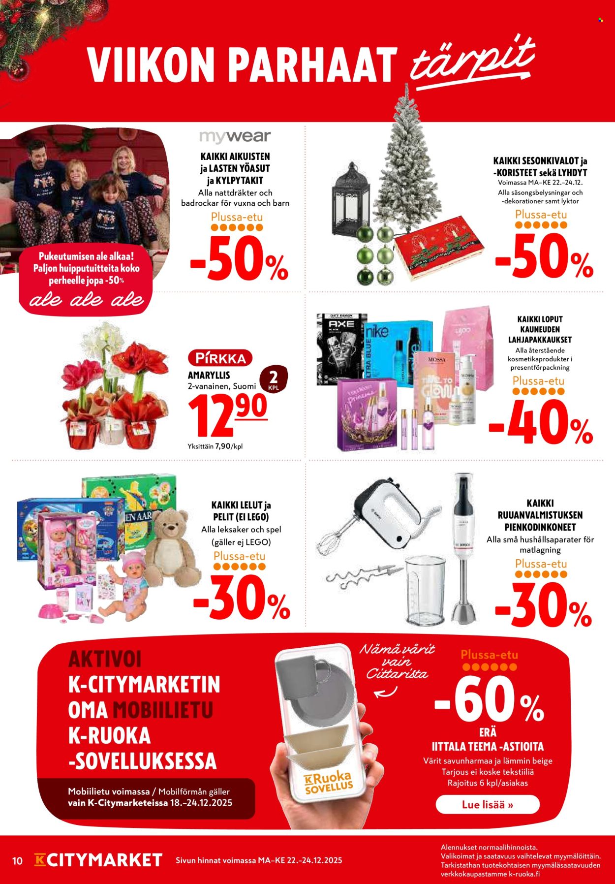 K-citymarket tarjoukset - 22.12.2025 - 26.12.2025. Sivu 10